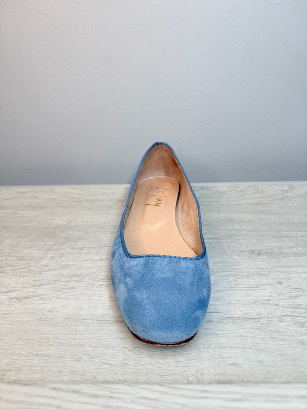 French Sole fs/ny light blue suede black block heel size 6 - Picture 4 of 12